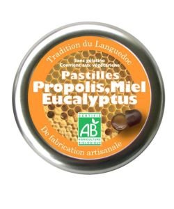 Pastilles Propolis-Honey-Eucalyptus BIO, 45 g