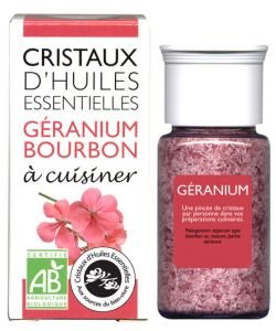 Cristaux d'Huiles Essentielles - Géranium BIO, 10 g