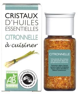 Cristaux d'Huiles Essentielles - Citronnelle BIO, 10 g