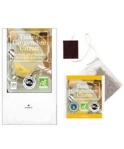 Ginger Lemon Herbal Tea BIO, 20 sachets