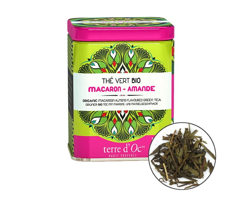 Thé Vert Bio Macaron / Amande - Terre d'Oc - Jardin de ...