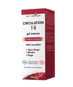 Circulation 14 external gel - DLUO 09/18 BIO, 150 ml