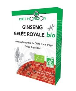 Ginseng - Gelée royale BIO, 20 ampoules