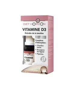 Vitamine D3 extraite de la lanoline 400UI, 15 ml