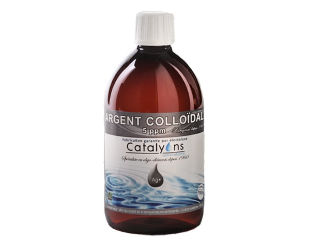 Argent Colloïdal 5ppm Laboratoire Catalyons 500 ml