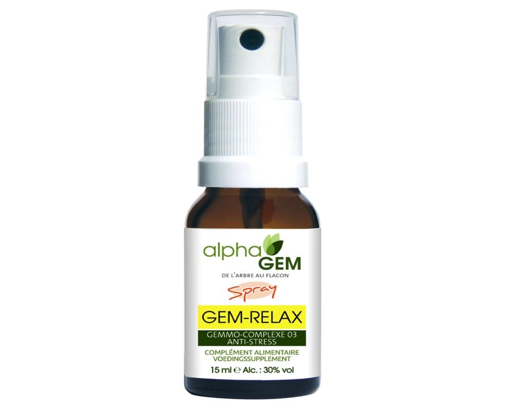 GEM-RELAX Spray bio - Anti-stress - Alphagem - 15 ml
