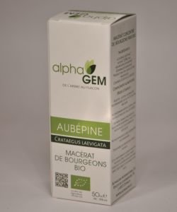 Aubépine (Crataegus laevigata) bourgeon - Emballage abîmé BIO, 50 ml