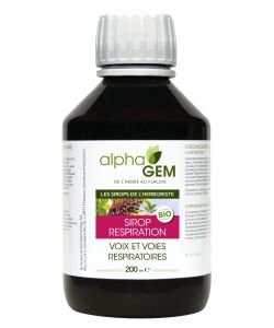 Organic Respiration Syrup - bulk - irritated throat - Alphagem 200 ml