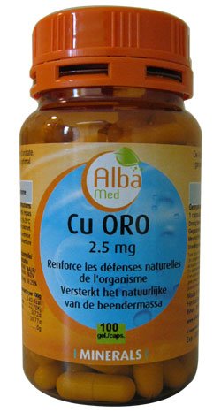Cu  (cuivre), 60 gélules
