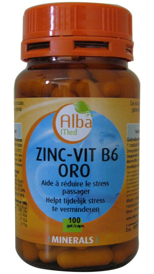 Food supplements zinc and vitamin B6.