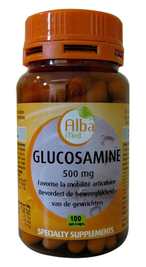 Food supplements Glucosamine Sulfate 100 capsules AlbaMed.