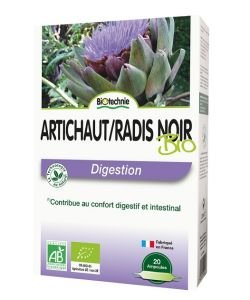 Artichaut / radis noir bio BIO, 20 ampoules