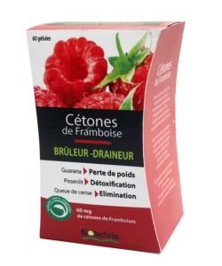 Cétones de framboise - Brûleur-Draineur, 60 gélules