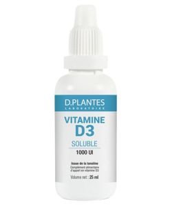 Vitamine D3 soluble 1000 UI, 25 ml