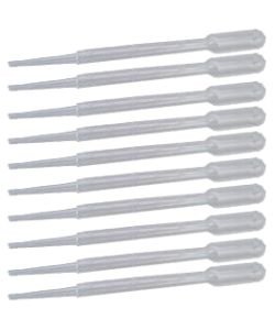 Set of 10 plastic pipettes