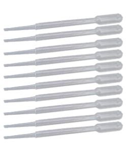 Set of 10 plastic pipettes, part