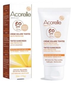 Crème solaire teintée SPF 50 BIO, 50 ml