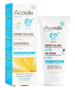 Crème solaire bébé SPF 50+ BIO, 50 ml