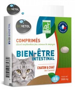 Comprimés Hygiène intestinale - Chats, 10 comprimés