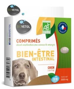 Comprimés bien-être intestinal - Chiens, 10 comprimés