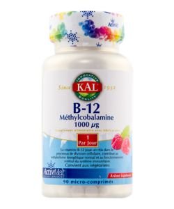 Vitamine B12 Méthylcobalamine (1000 µg), 90 comprimés