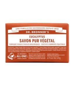 Vegetable pure solid soap - Eucalyptus BIO, 140 g
