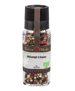 Mélange Poivres 5 baies BIO, 40 g