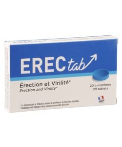 Erectab - Erection et virilité, 20 comprimés