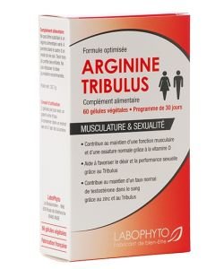 Arginine - Tribulus - emballage abîmé, 60 gélules