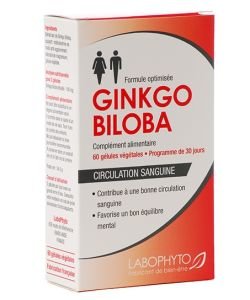 Ginkgo biloba, 60 capsules
