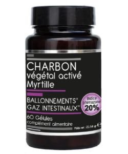 Charbon Végétal Activé + Myrtille, 60 gélules