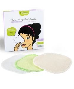 Beauty Test Eco Kit - 3 Washable Cleansing Squares - Ecru Bamboo, part