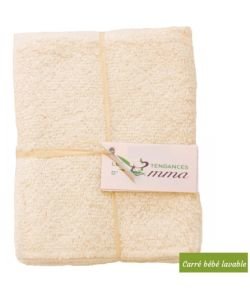 Refill 5 washable baby squares - Organic cotton two-sided, part