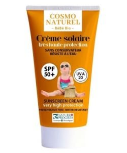 Crème solaire très haute protection SPF50+ BIO, 50 ml