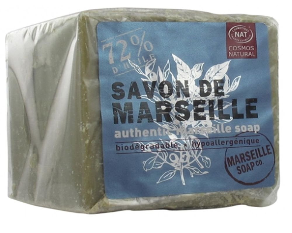 Savon De Marseille En Tranche - 72% Huile D'olive, 250g | Pour Le Corps Et Le Linge, Fabriqué Traditionnellement, Pièce Unique