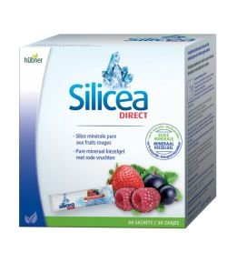 Silicea Direct - Silice minérale pure aux fruits rouges - DLUO 09/2018, 30 sachets