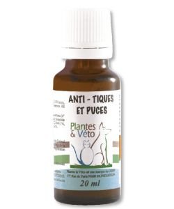 Anti-tiques et puces, 20 ml