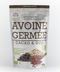 Avoine germée - Petit déjeuner Cacao & Goji BIO, 400 g