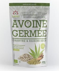 Avoine germée - Petit déjeuner Chanve & Raisins secs BIO, 400 g