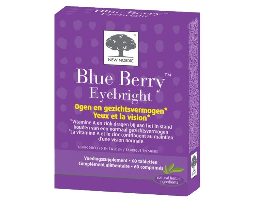 Blue Berry Eyebright Yeux et vision New Nordic 60 comprimés