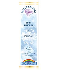 Fluorite - Elixir Cristal n°11 - Jouvence BIO, 20 ml
