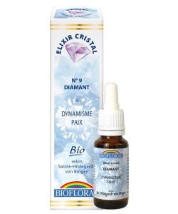 Diamant - Elixir Cristal n°9  - Dynamisme Paix BIO, 20 ml