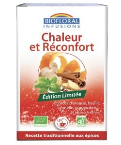 Infusion Chaleur et réconfort BIO, 20 sachets