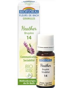Bruyère - Heather (n°14), granules sans alcool - sans emballage BIO, 10 ml