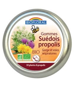 Swedish gums with propolis BIO, 45 g