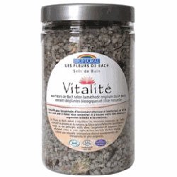 Sels de bain aux fleurs de Bach : Vitalité BIO, 320 g