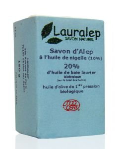 Savon d'Alep à l'huile de nigelle 20% BIO, 150 g