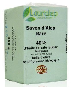 Savon d'Alep Rare 40 % BIO, 150 g