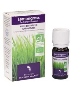 Lemongrass - Huile essentielle chémotypée BIO, 10 ml