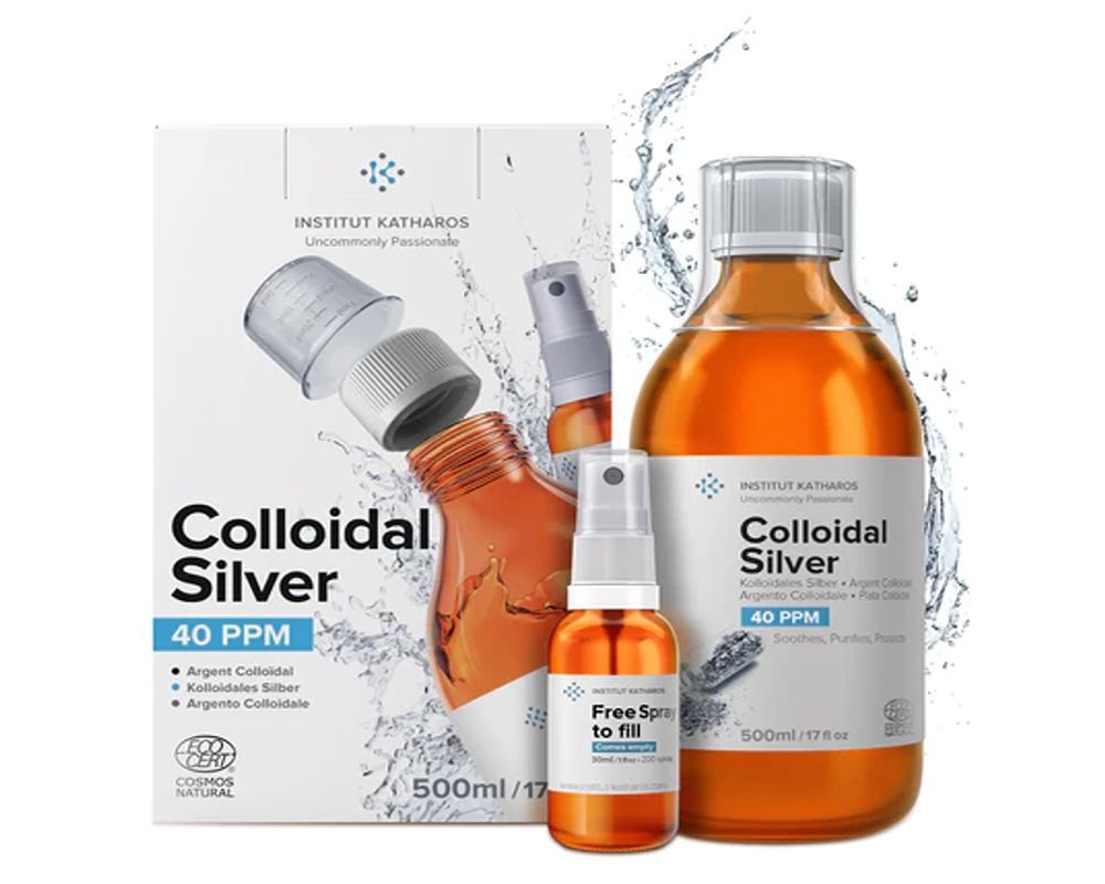 Argent Colloïdal 40 PPM Institut Katharos 500ml